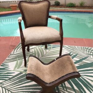 Hartman and Kepler armchair and stool