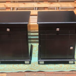 Pair of bedside pedestals