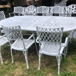 8 seater cast iron set