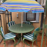 4 seater cast iron patio set
