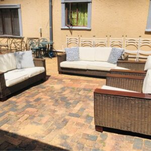 7 seater wicker patio suite