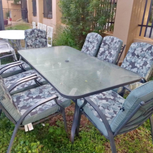 8 seater aluminium patio set