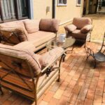 Beautiful 7 seater wrought iron patio suite