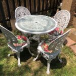 Cast aluminium 4 seater patio set