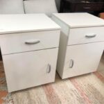 Pair of bed pedestals