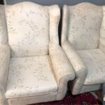 Pair of wingback chairs