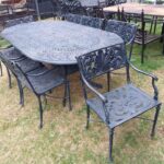 8 seater Cast iron patio set