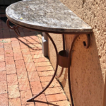 Beautiful marble top half moon server