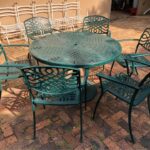 Cast aluminium 6 seater patio set