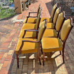 8x Solid wood dinning chairs